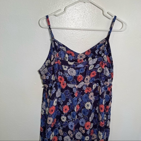 Two Hearts Maternity Maxi Dress Blue Floral - Picture 8 of 10